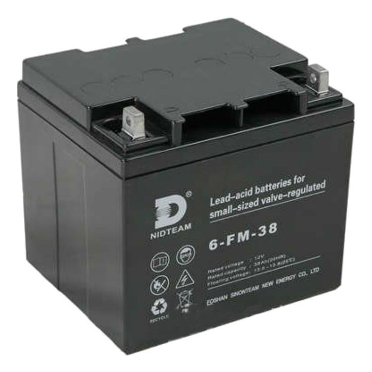 NIDTEAM力德蓄电池6-FM-38 12V38AH直流屏UPS/EPS配套电池