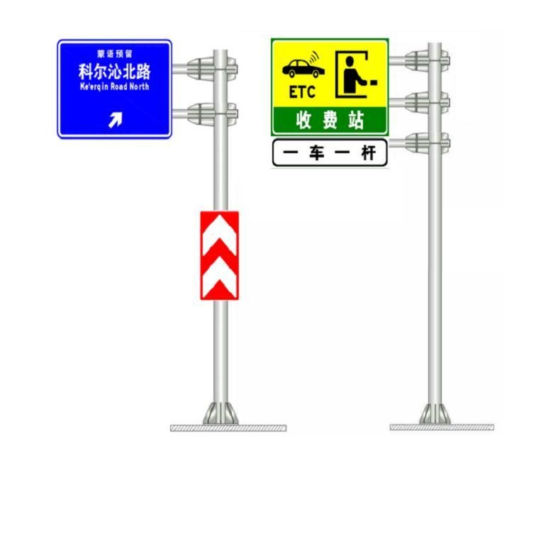 宜兴公路指路牌加工 道路标志杆制作 热镀锌交通标志杆生产