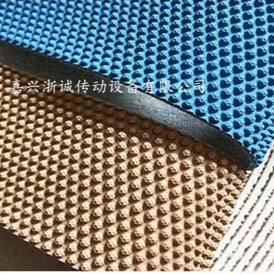 浙诚供应蓝色粒面带 卷布机用颗粒胶皮 包辊滚防滑带图片