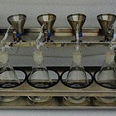 不锈钢六联过滤器(玻璃过滤杯 型号:KF48-SS-6库号：M393392