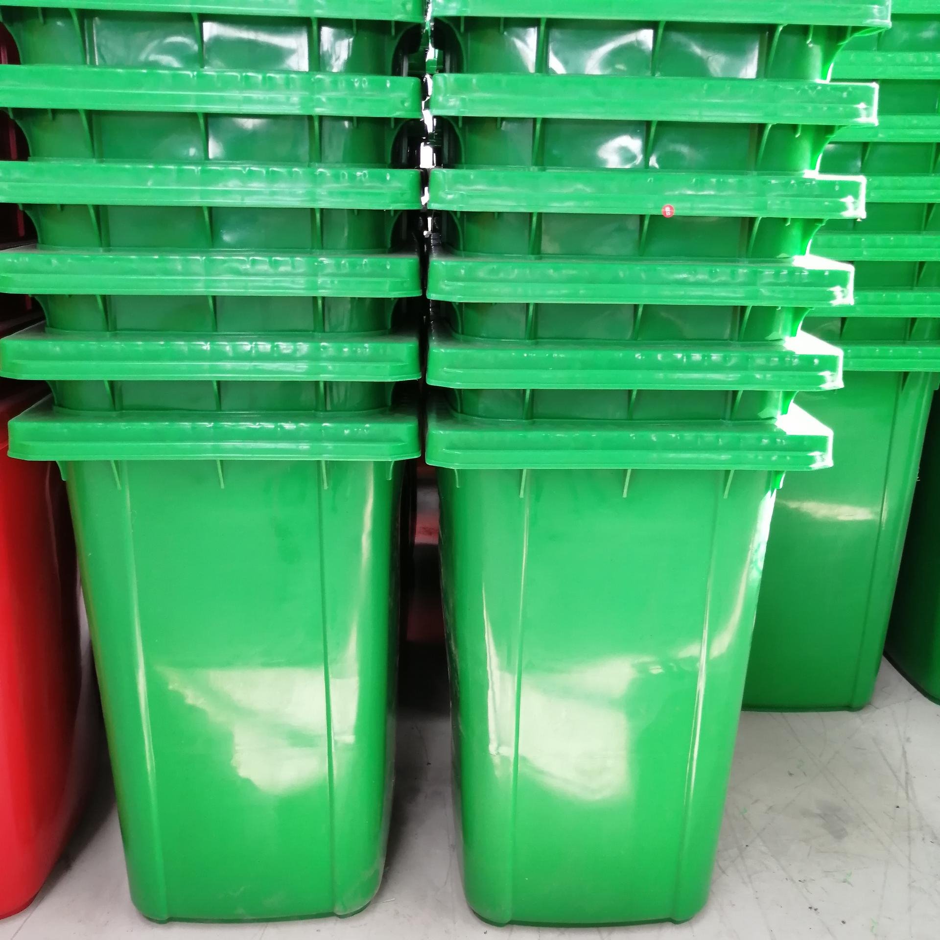 湖南岳阳塑料垃圾桶生产厂家销售240L塑料垃圾桶  户外塑料垃圾桶  240L塑料挂车垃圾桶