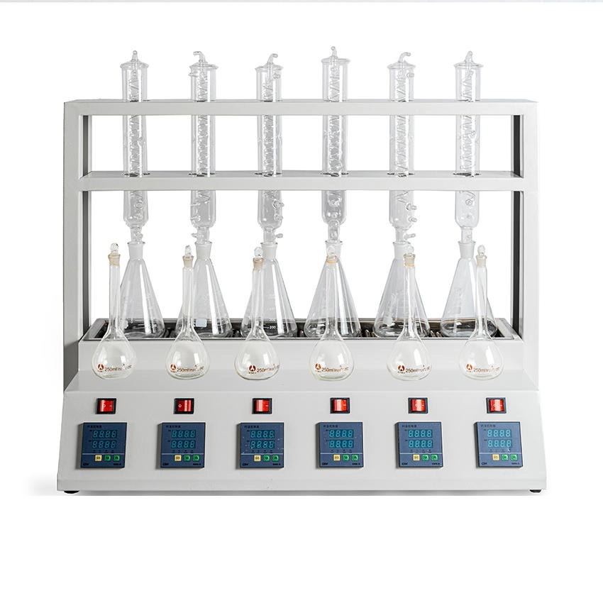 聚创JC-ZL-200型蒸馏仪，可选配外置冷却水循环装置，同时对6根冷凝管冷却图片