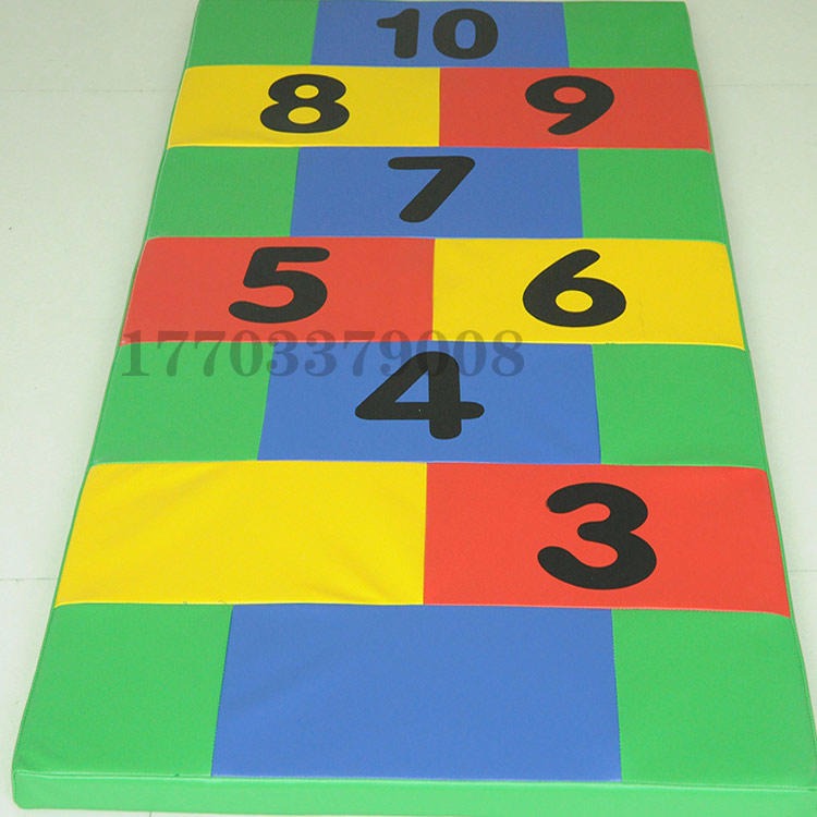 幼儿数字垫感统教具早教垫儿童软体体操垫跳跳垫字母数字跳跳垫