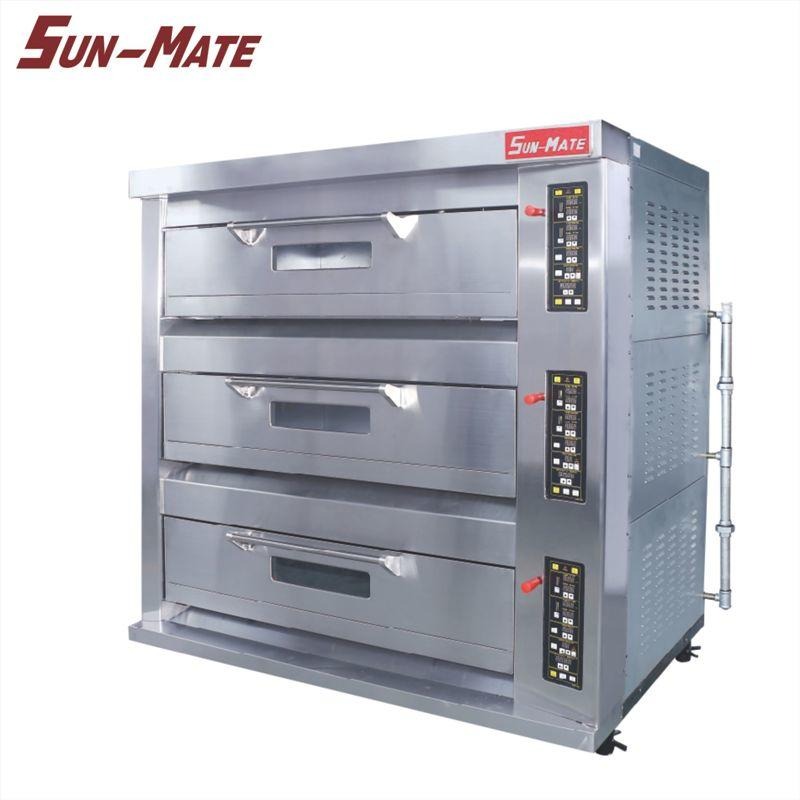 珠海三麦商用烤箱 烘炉燃气烤箱 面包比萨蛋糕 SGC-3Y燃气烤箱 三层六盘