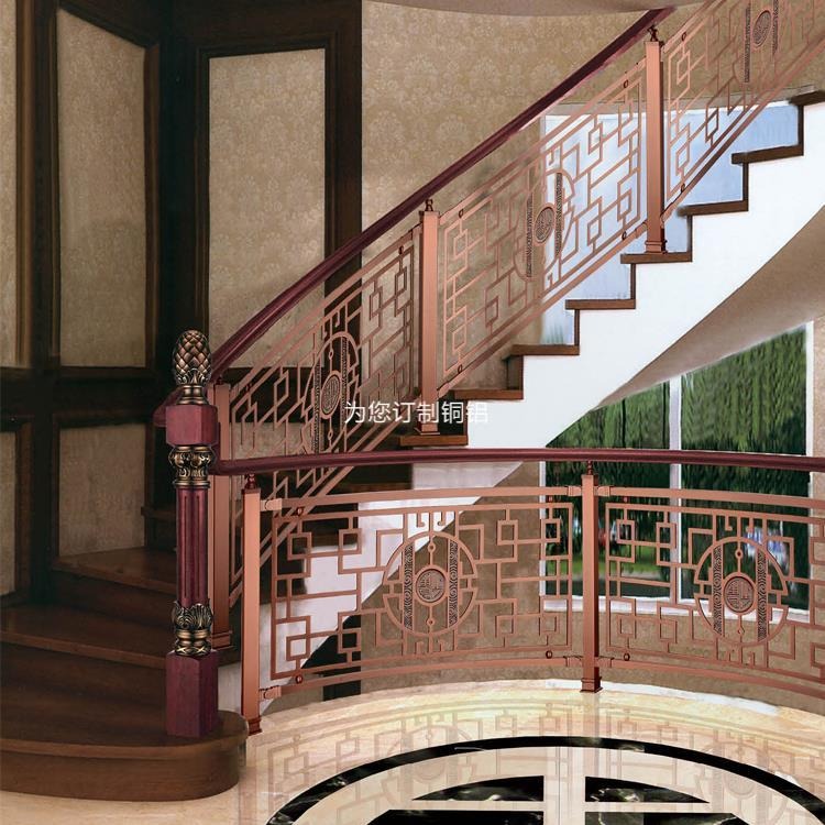 别墅铜艺楼梯扶手安装的十要十不要图片
