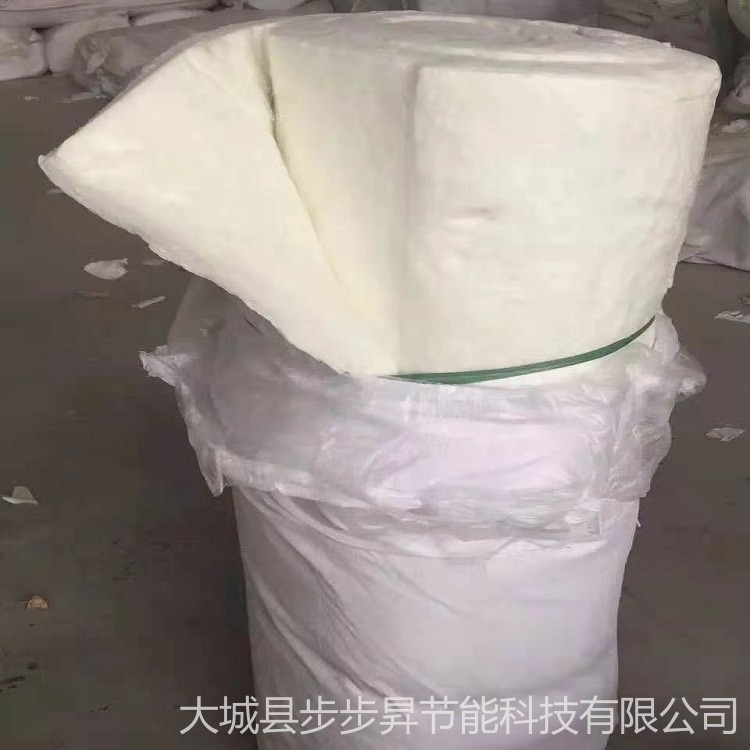 步步昇硅酸铝针刺毯80kg/m3现货供应  保温硅酸铝纤维毡  憎水型128kg/m3硅酸铝毡