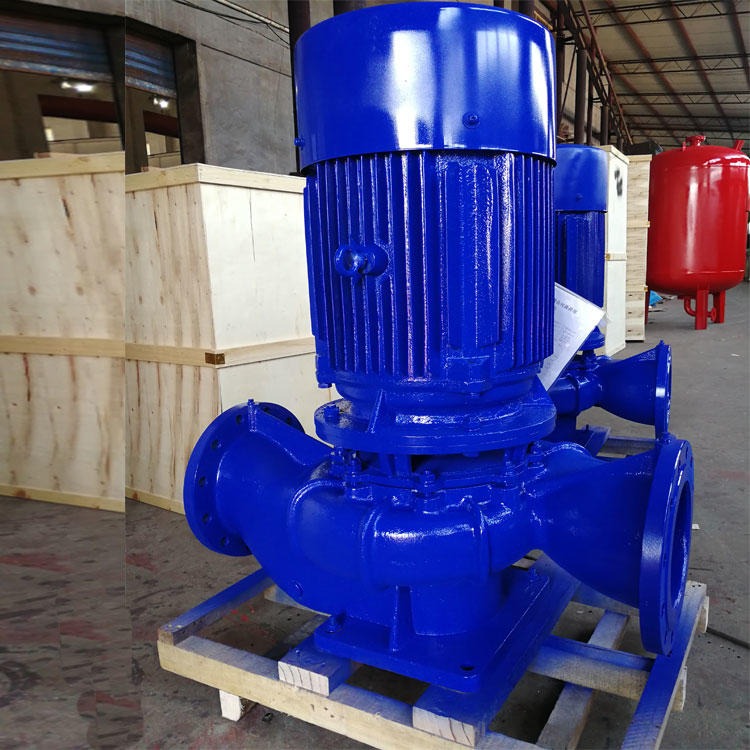 立式单级单吸离心泵ISG80-350管道增压泵  自吸管道泵