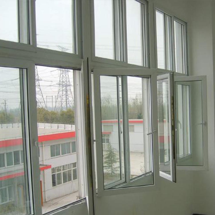 海螺88系列塑钢平开窗 双层玻璃海螺塑钢窗 钢化玻璃窗 厂家销售 承接工程