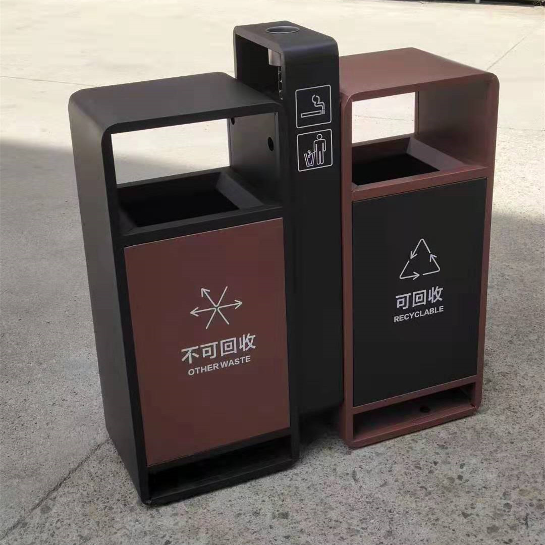 林静美西藏分类垃圾箱 户外垃圾桶 景观垃圾桶 果皮箱 高端垃圾桶 铁质垃圾桶成产厂家