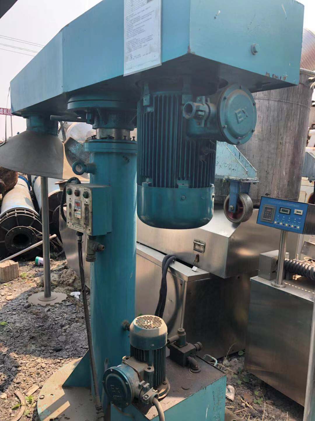 上海市裕千二手设备22千瓦变频高速分散机出售 液压升降 江阴精细二手卧式砂磨机出售
