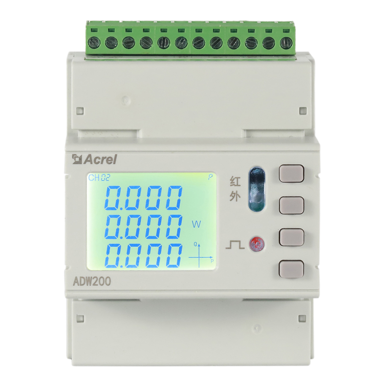 安科瑞 ADW210-D10-2S LCD液晶显示 2-31分次谐波 测量总功率因数 导轨式多回路电力仪表示例图10