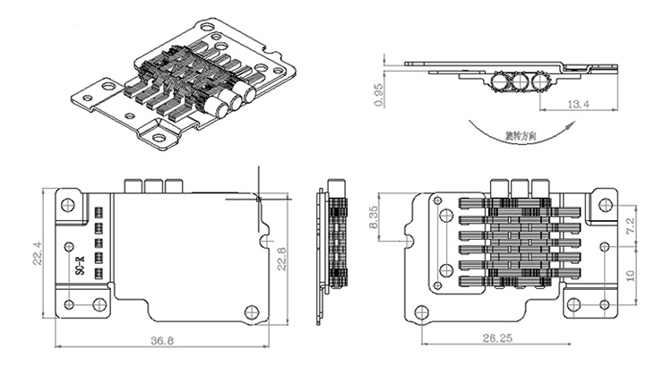 笔记本合页Hinge CNC工艺尺寸精准 表链设计超轻薄NoteBook精密阻尼转轴 香港新界 SC-607-19示例图4