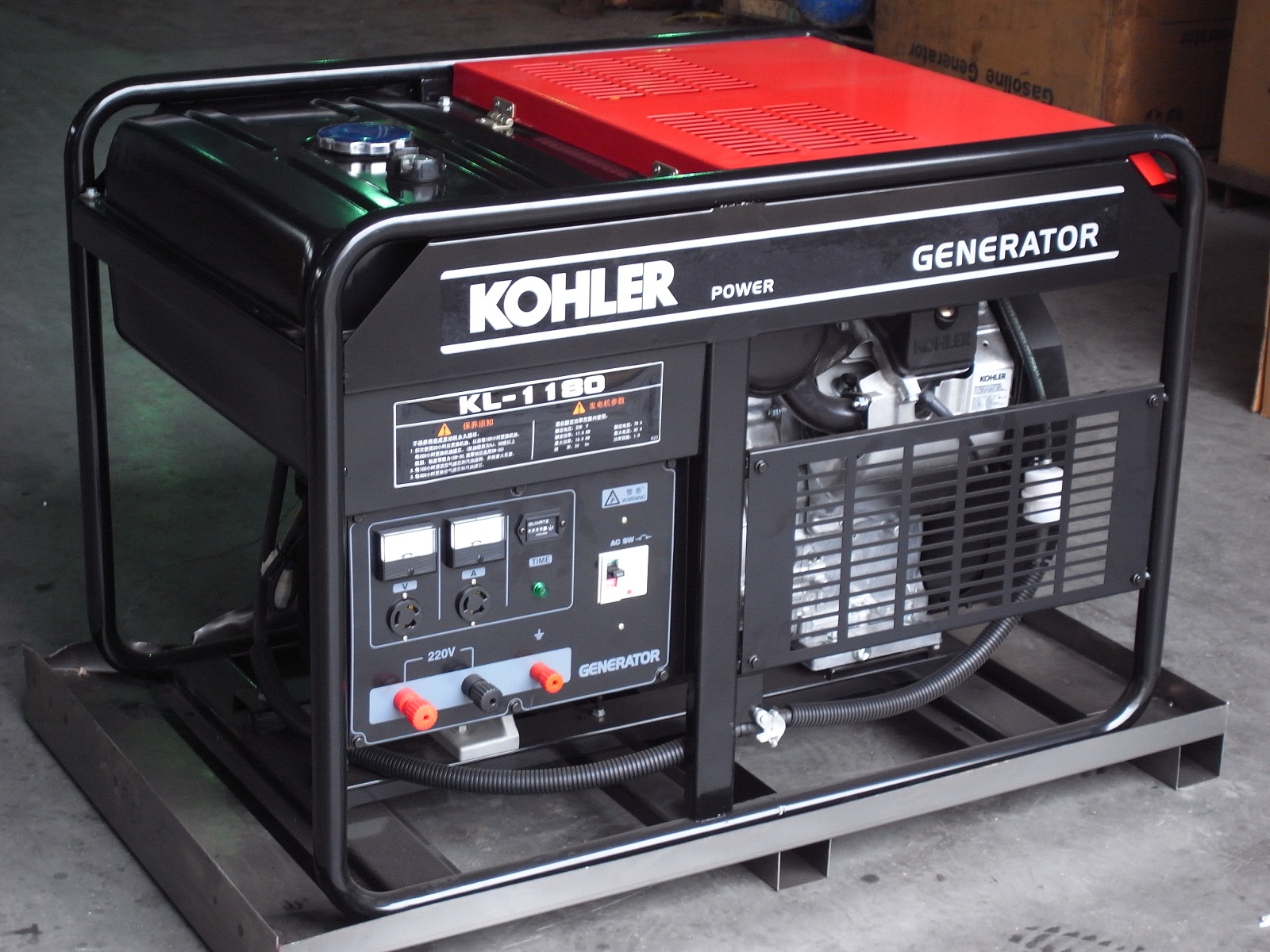 车载汽油发电机 18kw 科勒汽油发电机 单相 电动 kl1180 便携式发电机
